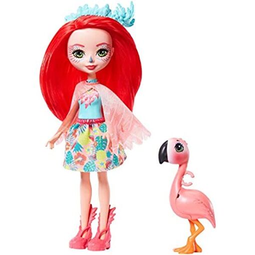 Figurine Enchantimals Redward Coq Et Animal Cluck - Mini Poupée Avec Vêtements - Jouet Pour Enfant - 10