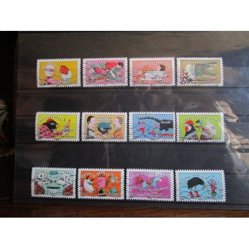 2013. Série Complète Adh789 À Adh800: "Sourires" Sauter Du Coq À L'ane