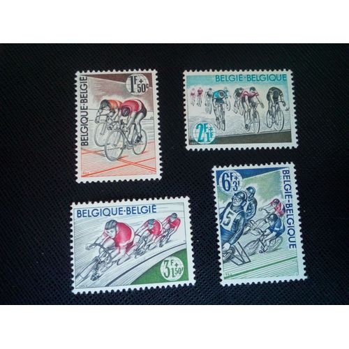Timbre Belgique Yt 1255 A 1258 Séries: Association Cycliste 1963 ( 0050505 )