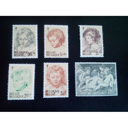 Timbre Belgique Yt 1272 A 1277 Séries: Peintures De Rubens 1963 ( 0050505 )