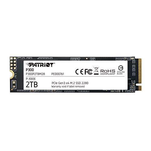 Patriot Memory Disque dur SSD P300 M.2 PCIe Gen 3 x4 2To SSD a Basse Consommation P300P2TBM28