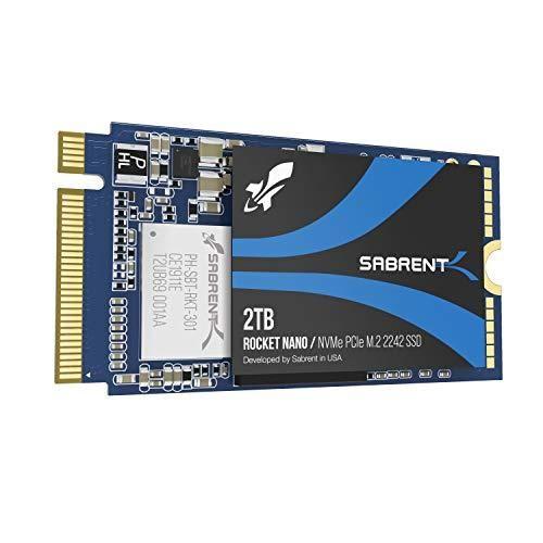 Sabrent Disque dur SSD Sabent SSD Interne Rocket M.2 2242 NVMe PCIe Haute Performance DRAMLess (SB13422TB)