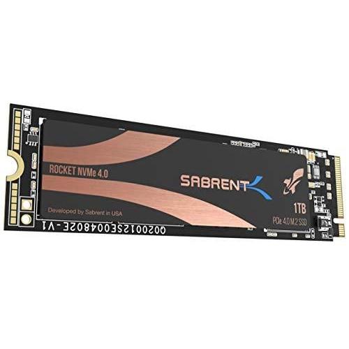 Sabrent Disque dur SSD SSD Interne M.2 2280 Rocket Nvme PCIe 4.0 de 1 TB. Solid State Drive Haute Performance. (SBROCKETNVMe41TB)