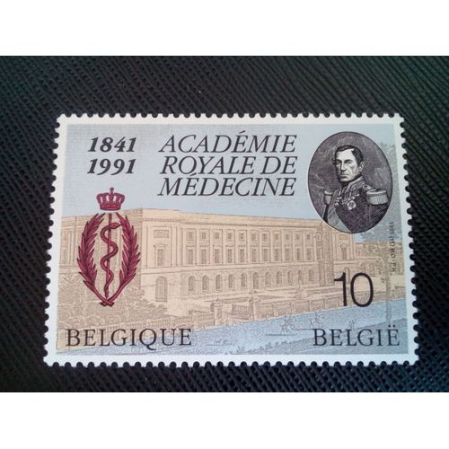 Timbre Belgique Yt 2416 150e Anniversaire De La Royal Academy Of Medicine 1991 ( 0050505 )