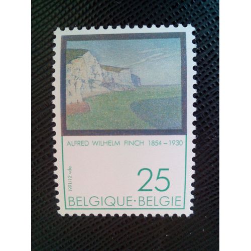 Timbre Belgique Yt 2417 Finch, Alfred Wilhelm 1991 ( 0050505 )