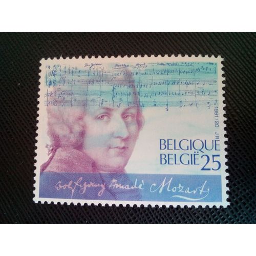 Timbre Belgique Yt 2438 Mozart, Amadeus 1991 ( 0050505 )