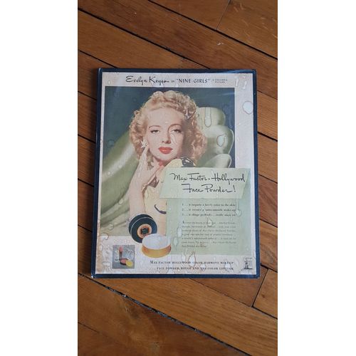 Ancienne Publicité 1944 Max Factor