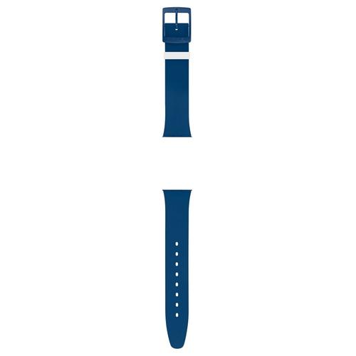 Bracelet Pour Montre Swatch Skin Classique Silicone Bleu