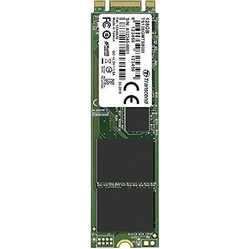 Transcend Disque dur SSD MTS800I 128GB Interne M.2 PCIe NVMe SSD 2280 SATA 6 GB/s Retail TS128GMTS800I