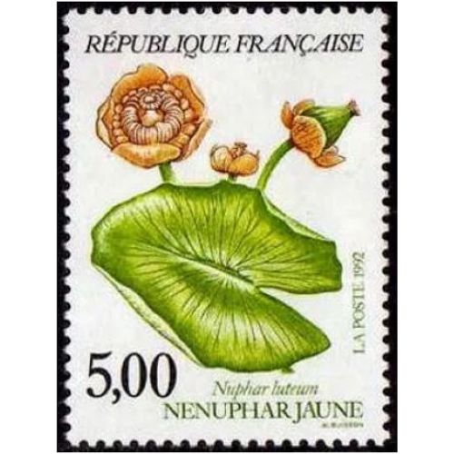 France 1992, Série Nature De France, Très Beau Timbre Neuf** Luxe Yvert 2769, Nénuphar Jaune.