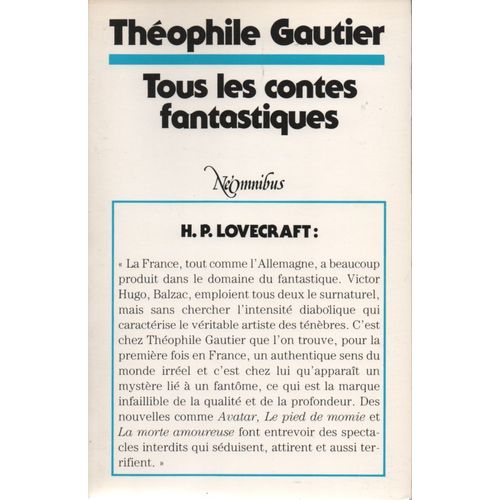 Théophile Gautier : Tous Les Contes Fantastiques