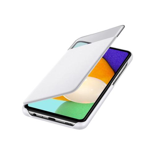 Samsung S View Ef-Ea525 - Étui À Rabat Pour Téléphone Portable - Blanc - Pour Galaxy A52