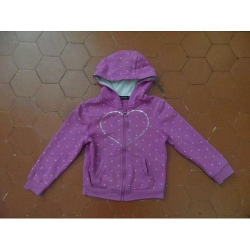 Veste À Capuche Jersey Rose In Extenso