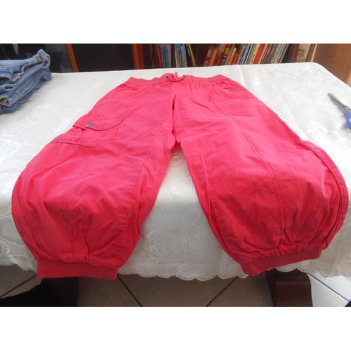 Pantalon Rose Taille Élastique Avec Lien - Resserré En Bas - Gemo - 10 Ans