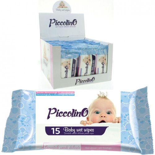 15 Lingettes Humides Nettoyantes Bébé Sans Alcool Ph Neutre Hypoallergénique 