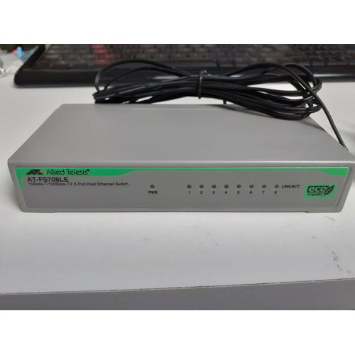 Allied Telesis AT FS708LE - Commutateur - 8 x 10/100 - de bureau