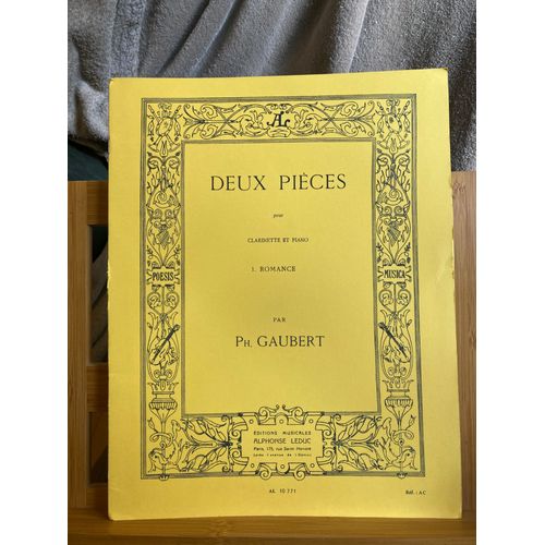 Philippe Gaubert Romance Pour Clarinette Et Piano Partition Éditions Leduc