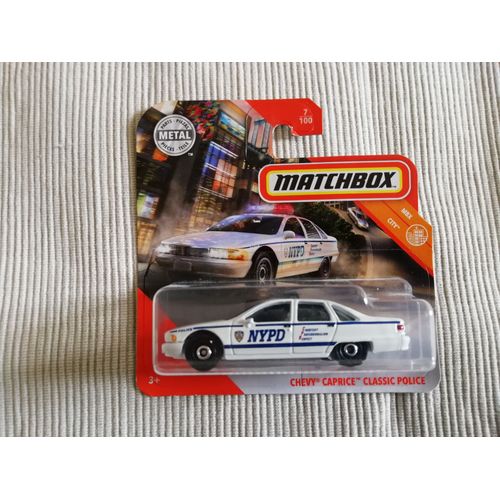 Voiture Chevy Caprice Classic Police 1/64-Matchbox