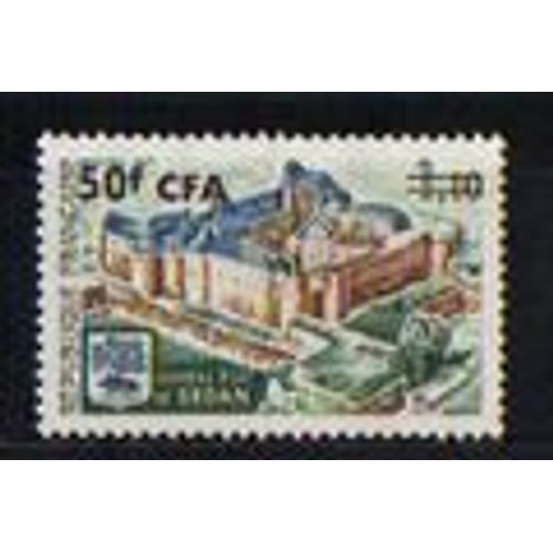 Château Fort De Sedan Surchargé C F A (La Réunion) Année 1972 N° 406 Yvert Et Tellier Luxe