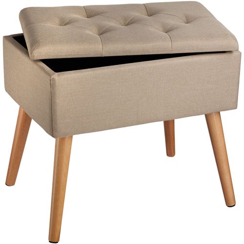 Banc Avec Coffre De Rangement Aspect Lin Ranya - Sable