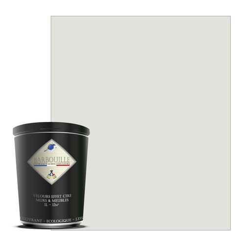 Peinture lessivable acrylique velours  murs et plafonds - 1 ltr Blanc - Ecce homo
