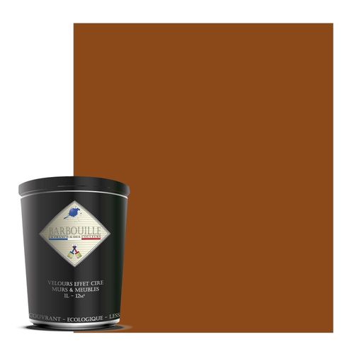 Peinture lessivable acrylique velours  murs et plafonds - 1 ltr Rouge & Rose - Gredine