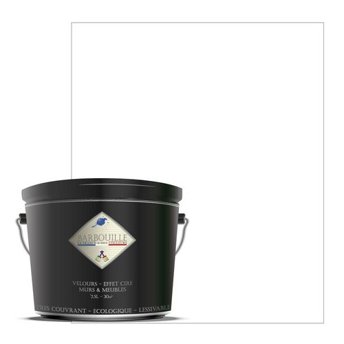Peinture lessivable acrylique velours  murs et plafonds - 2,5 ltr Blanc - Titanium