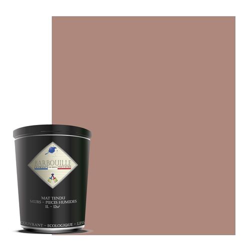Peinture lessivable acrylique mat  murs et plafonds - 1 ltr Rouge & Rose - En voiture Simone
