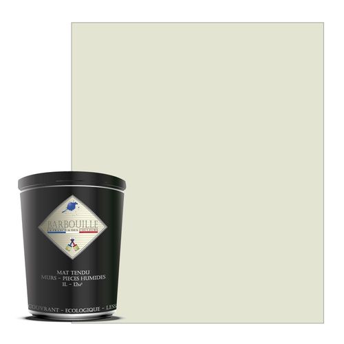 Peinture lessivable acrylique mat  murs et plafonds - 1 ltr Blanc - Abemus Papam