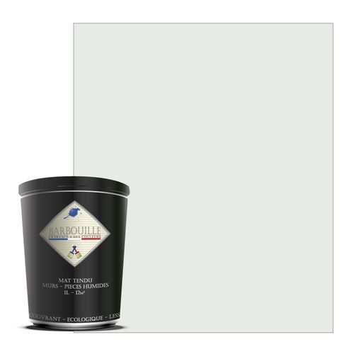 Peinture lessivable acrylique mat  murs et plafonds - 1 ltr Blanc - London frogs