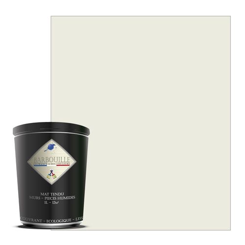 Peinture lessivable acrylique mat  murs et plafonds - 1 ltr Blanc - Ndovu