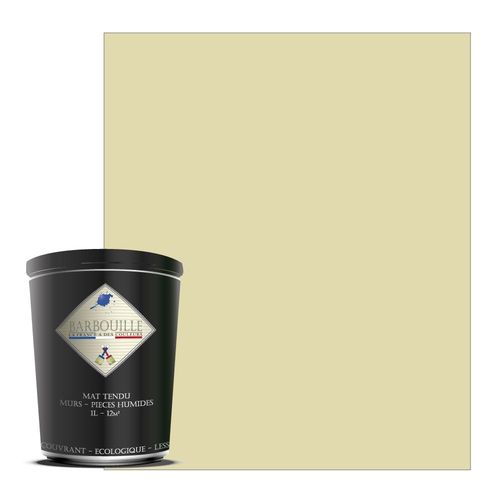Peinture lessivable acrylique mat  murs et plafonds - 1 ltr Beige & Naturel - Tembo