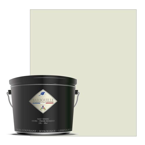 Peinture lessivable acrylique mat  murs et plafonds - 2,5 ltr Blanc - Abemus Papam