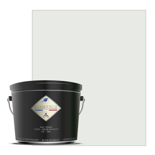 Peinture lessivable acrylique mat  murs et plafonds - 2,5 ltr Blanc - London frogs