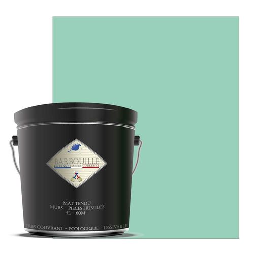 Peinture lessivable acrylique mat  murs et plafonds - 5 ltr Vert - Opium