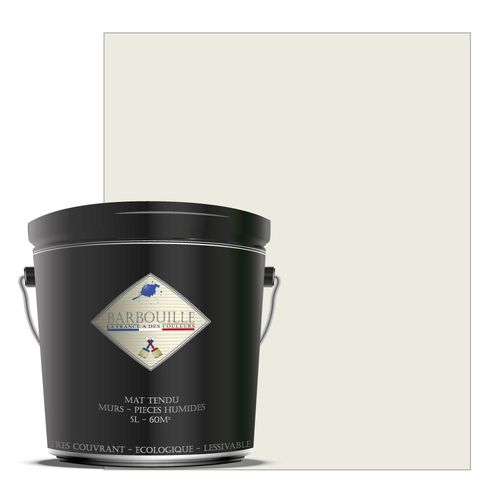 Peinture lessivable acrylique mat  murs et plafonds - 5 ltr Blanc - Ndovu