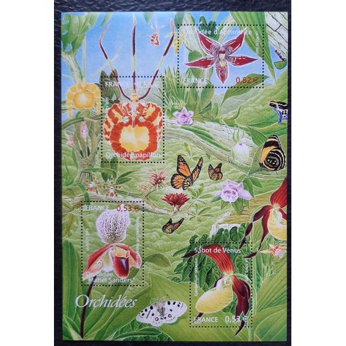 Feuillet Timbres "Les Orchidées" 2005