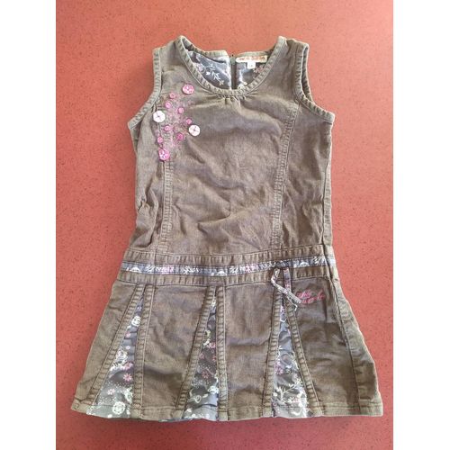 Robe Sans Manches Velours 3 Ans