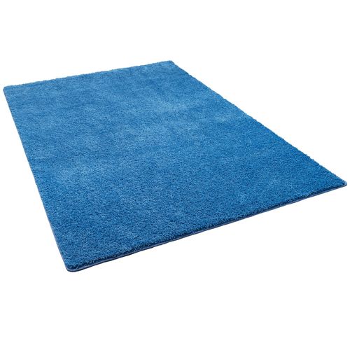 Snapstyle Palace - Tapis Shaggy À Poils Longs Bleu 200x200 Cm