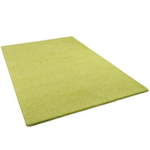 Snapstyle Palace - Tapis Shaggy À Poils Longs Vert Citron 200x200 Cm