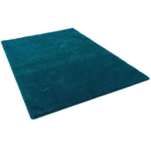 Snapstyle Palace - Tapis Shaggy À Poils Longs Pétrole 200x200 Cm