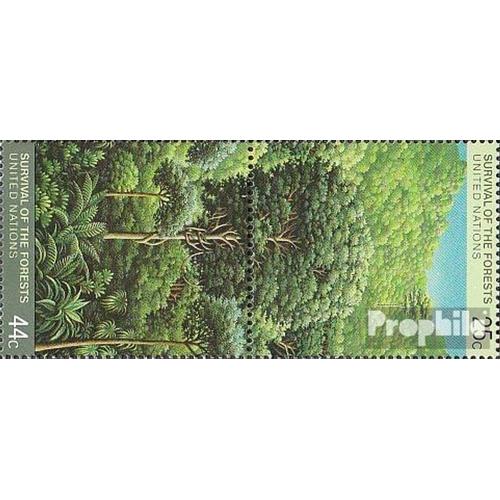 Nations Unies - Nouveau York 547-548 Vertical Couple (Complète Edition) Oblitéré 1988 Sauvons Le Forêt