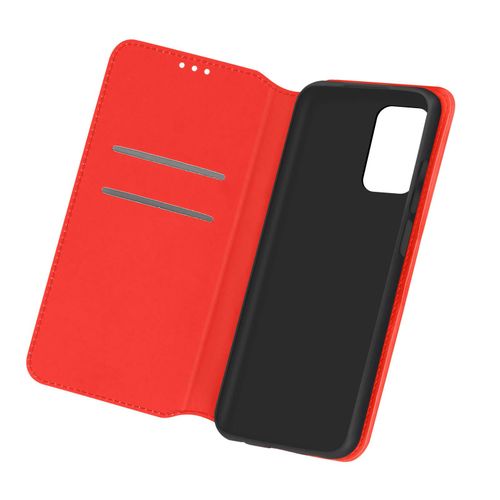 Housse Samsung Galaxy A72 Portefeuille Fonction Support Rouge