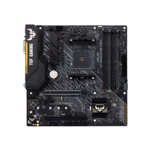 ASUS TUF GAMING B450M-PLUS II - Carte-mère - micro ATX - Socket AM4 - AMD B450 Chipset - USB-C Gen1, USB 3.2 Gen 1, USB 3.2 Gen 2 - Gigabit LAN - carte graphique embarquée (unité centrale...