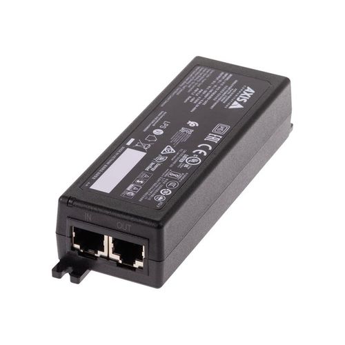 AXIS Midspan - Injecteur de puissance - CA 100-240 V - 30 Watt - connecteurs de sortie : 1 - Royaume-Uni - noir - pour AXIS A1610, C1410, D3110, M4308, P1385, P3818, Q1715, Q3536, Q3538, W400;...