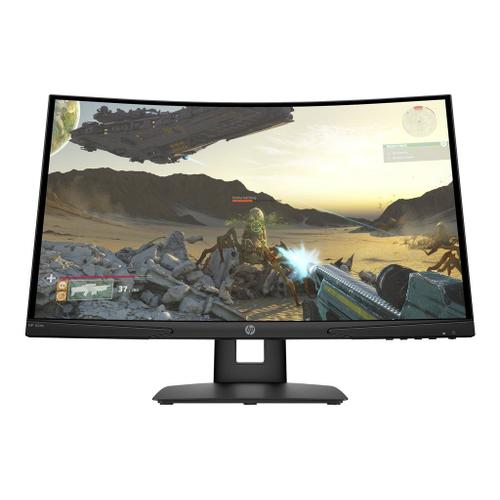 HP X24c Gaming Monitor - Écran LCD - jeux - incurvé - 23.6" - 1920 x 1080 Full HD (1080p) @ 144 Hz - VA - 300 cd/m² - 3000:1 - 4 ms - HDMI, DisplayPort - pour Victus by HP Laptop 15, 16; Laptop...