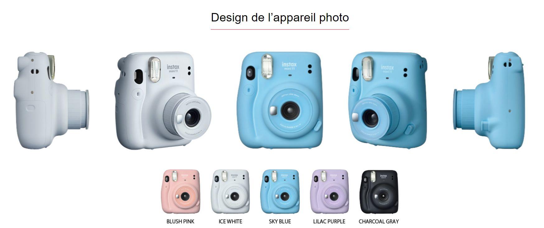 Appareil photo instantané Instax Mini 11 - Bleu ciel FUJIFILM : l'appareil  photo à Prix Carrefour
