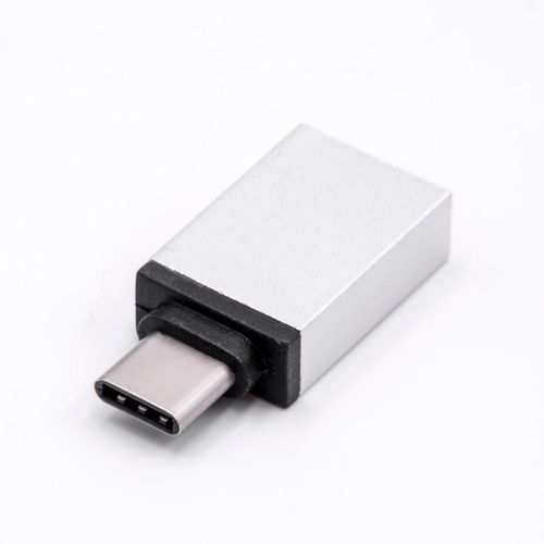 vhbw Adaptateur USB type C mâle vers USB 3.0 femelle pour smartphone, ordinateur portable - Adaptateur haute vitesse OTG-Highspeed, argent