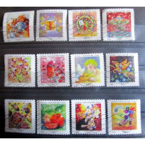 2013. Série Complète Adh901 À Adh912: Les Petits Bonheurs.