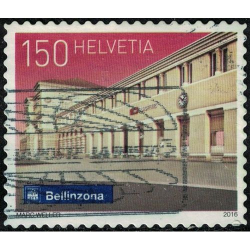 Suisse 2016 Oblitéré Used Railway Station Bellinzona Gare De Bellinzone Su